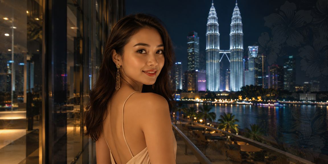 Permainan dadu promosi bermusim gaya Malaysia di Kuala Lumpur sempena perayaan