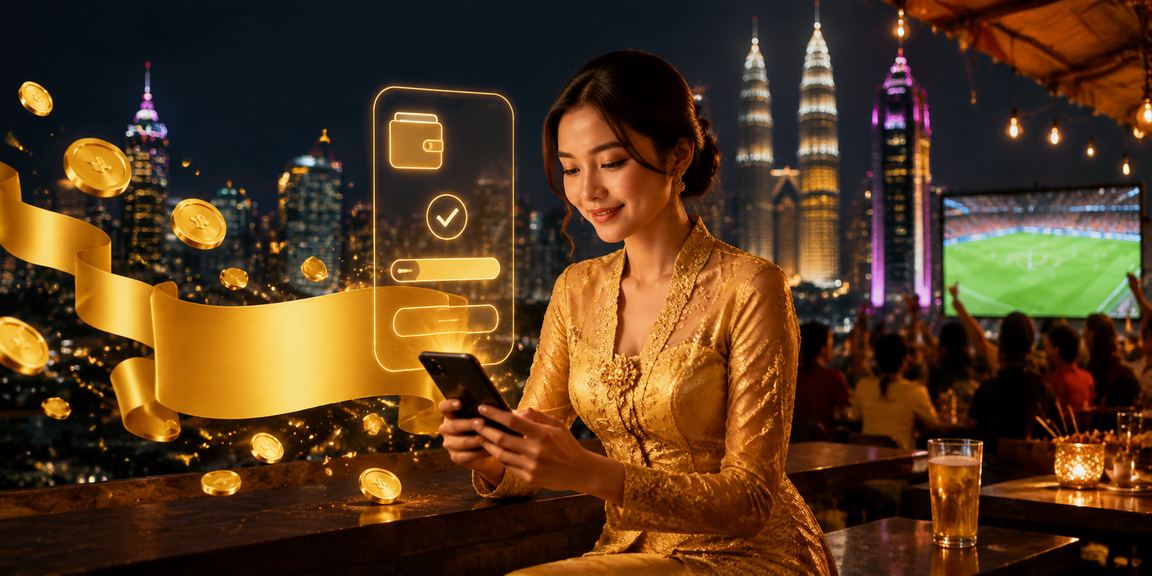 Pemain E-Sukan berkebaya Malaysia mengakses platform mudah alih di Kuala Lumpur