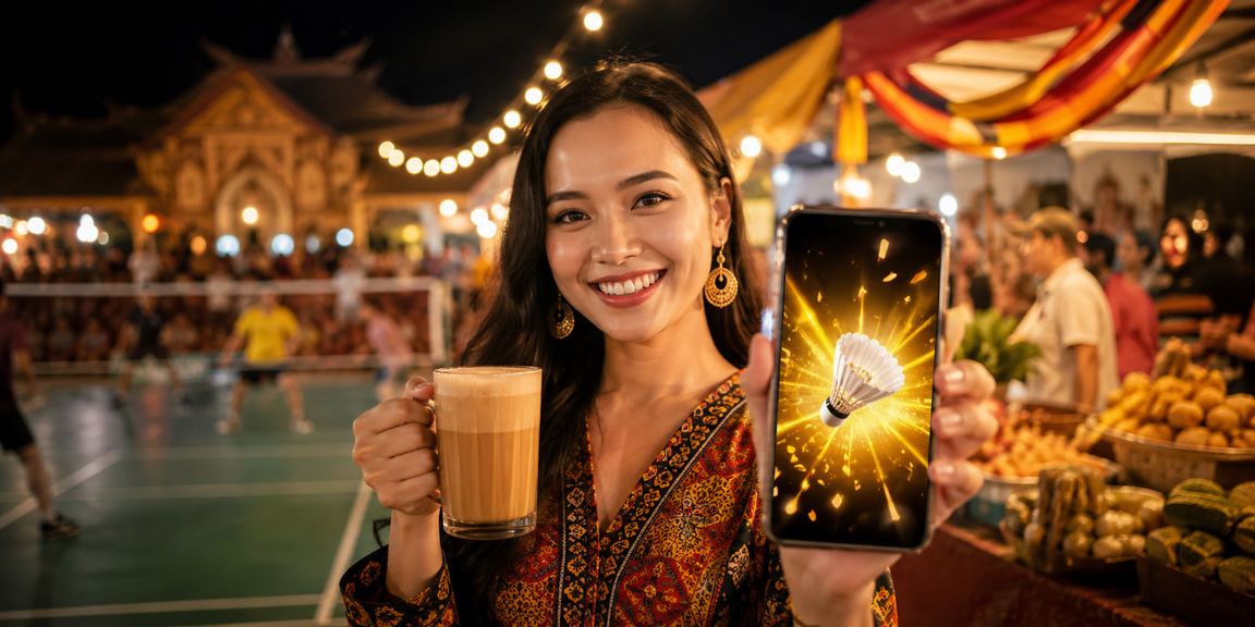 Pemain menikmati permainan meja kasino gaya Malaysia di Sarawak melalui telefon